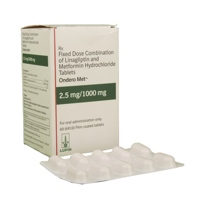 Ondero Met 2.5mg / 1000mg Tablet (10'S)