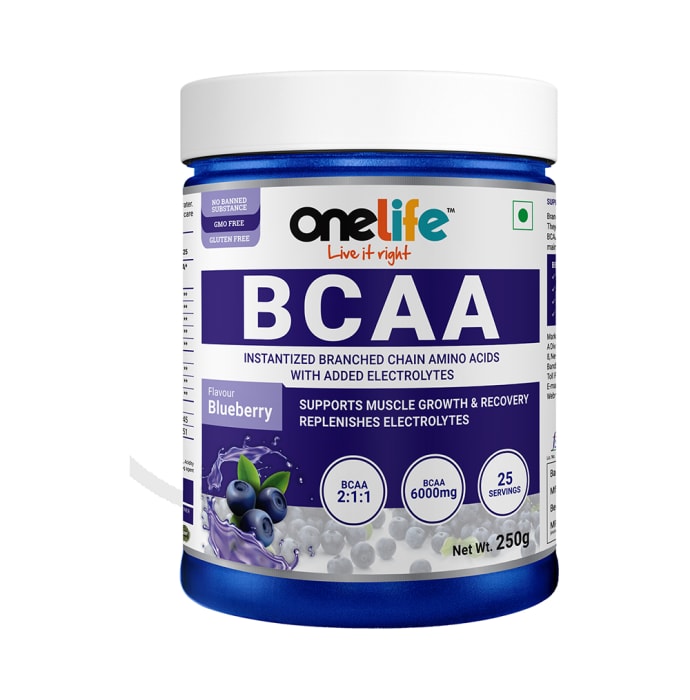 OneLife BCAA Powder Blueberry (250gm)