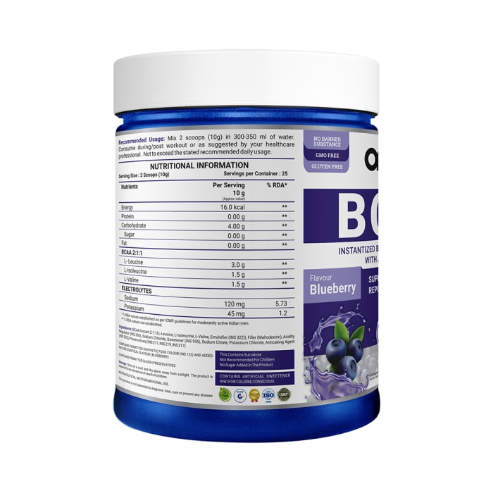 OneLife BCAA Powder Blueberry (250gm)