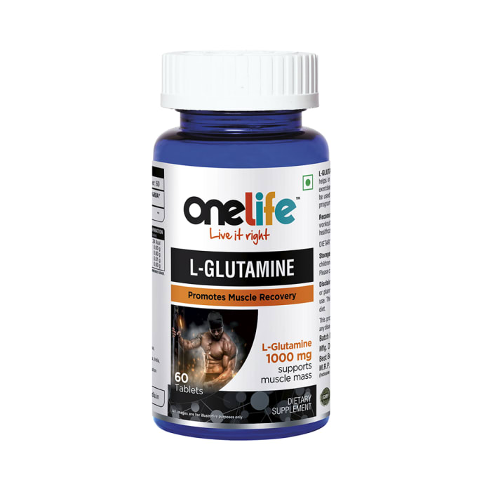 OneLife L-Glutamine 1000mg Tablet (60'S)