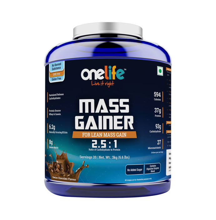 OneLife Mass Gainer Swiss Chocolate (3kg)