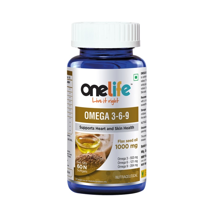 OneLife Omega 3-6-9 Softgels (60'S)