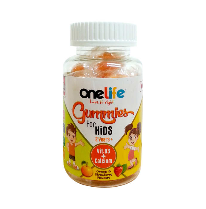 OneLife Orange and Strawberry Gummies for Kids ( 2 Years+) (75gm)