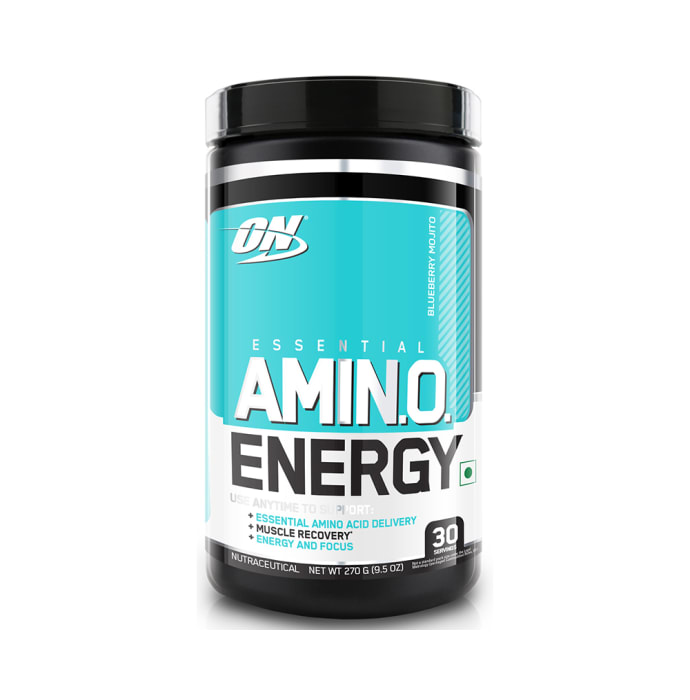 Optimum nutrition (on) amino energy blueberry mojito (270gm)