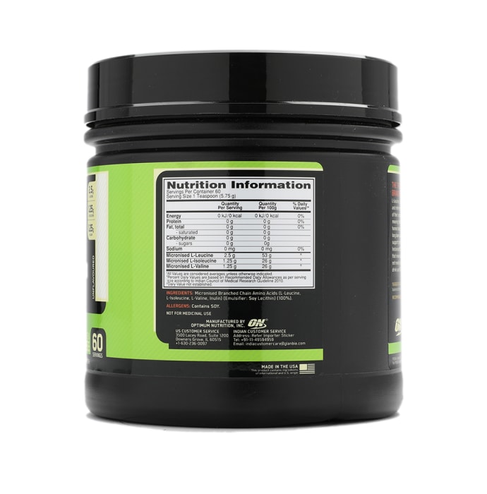 Optimum nutrition (on) instantized bcaa 5000 unflavoured