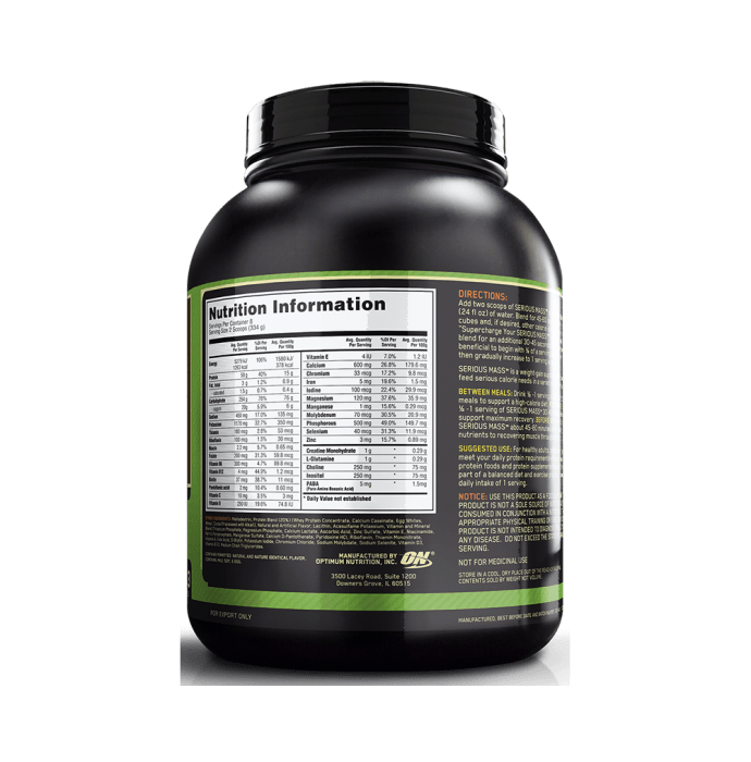 Optimum nutrition (on) serious mass chocolate