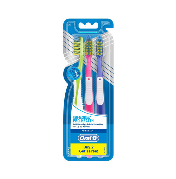 Oral-B Pro-Health Anti-Bacterial Toothbrush (Buy 2 Get 1 Free)