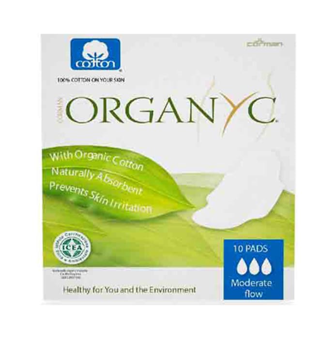 Organyc Ultrathin Sanitary Napkins Moderate Flow