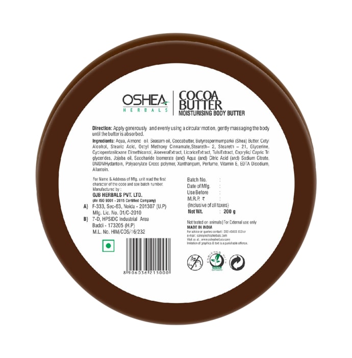 Oshea Herbals Body Butter Cocoa (200gm)