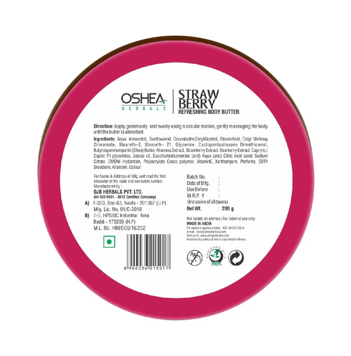 Oshea Herbals Body Butter Strawberry (200gm)