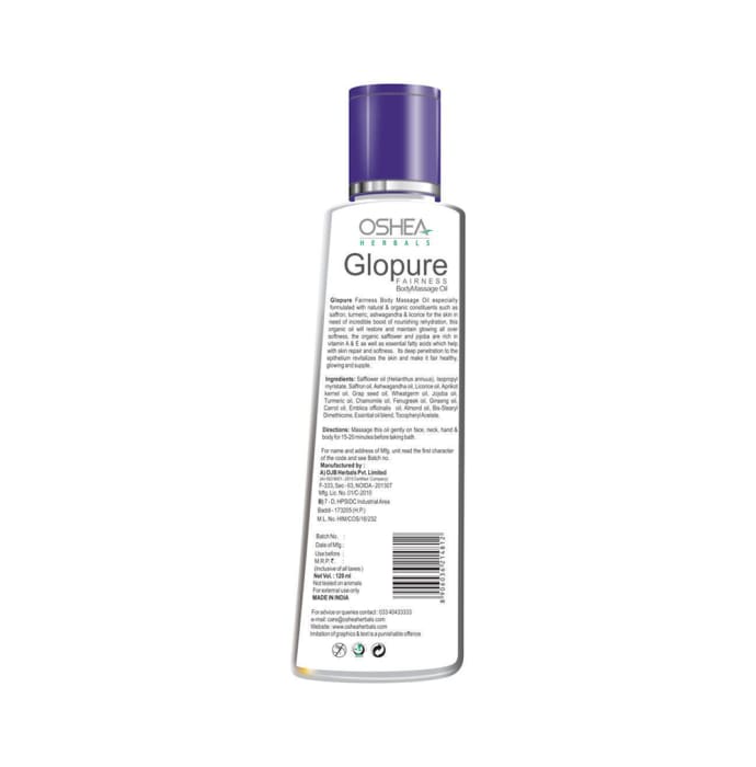 Oshea Herbals Body Massage Oil Glopure (120ml)