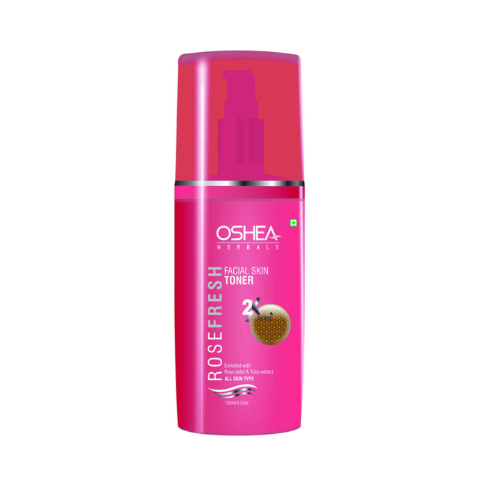 Oshea Herbals Facial Skin Toner Rose Fresh (120ml)