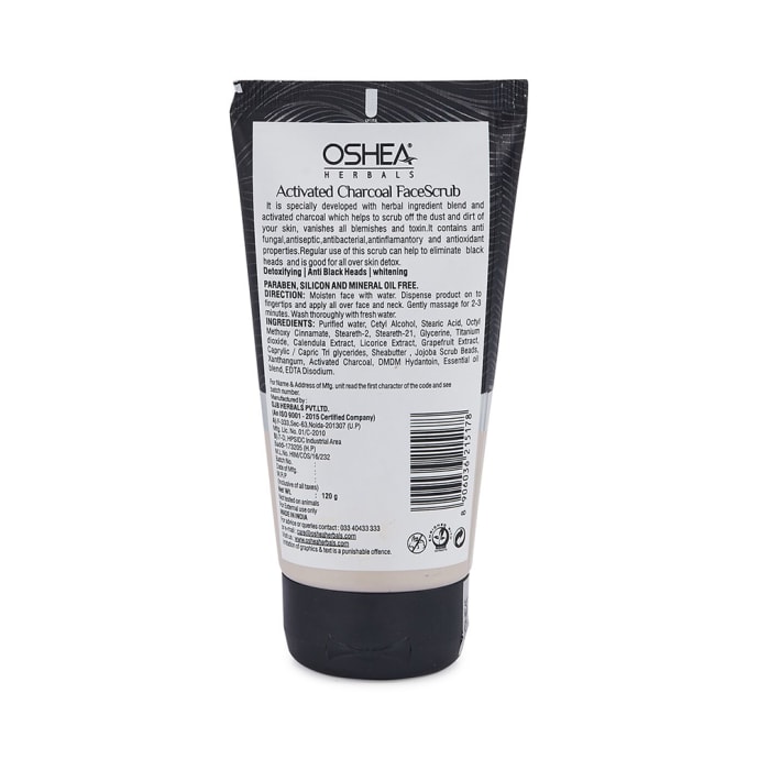 Oshea Herbals Scrub Activated Charcoal (120gm)