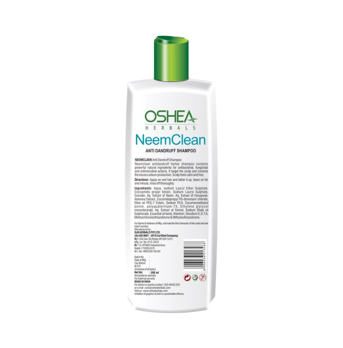 Oshea Herbals Shampoo Neem Clean Anti Dandruff (200ml)