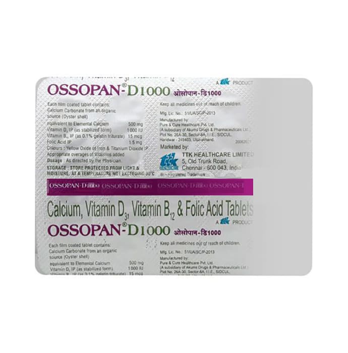 Ossopan-d 1000mg tablet (10'S)