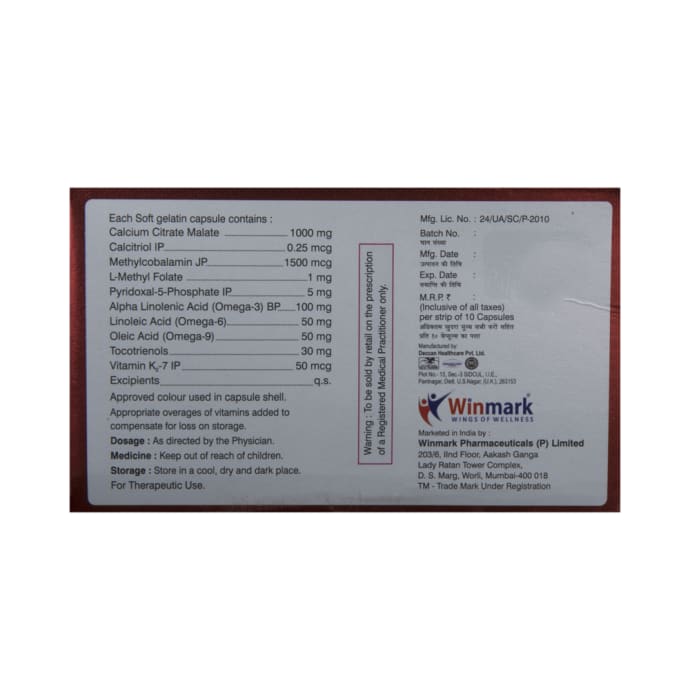 Osteomax-k2 soft gelatin capsule (10'S)