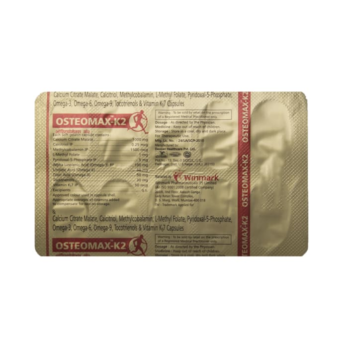 Osteomax-k2 soft gelatin capsule (10'S)