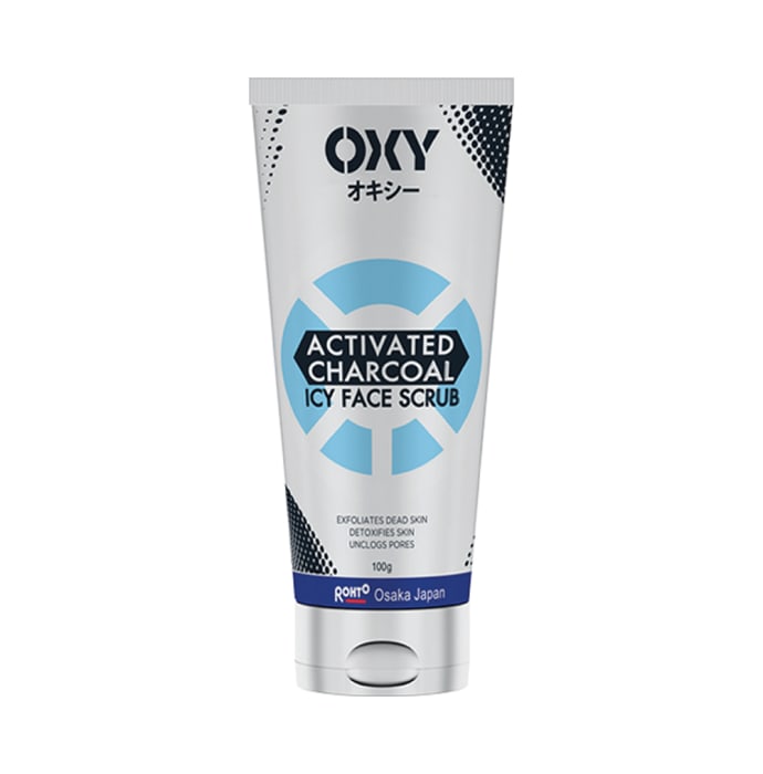 Oxy Activated Charcoal Icy Face Scrub (100gm)