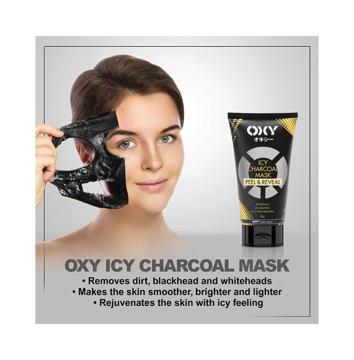 Oxy Peel & Reveal Icy Charcoal Face Mask (50gm)