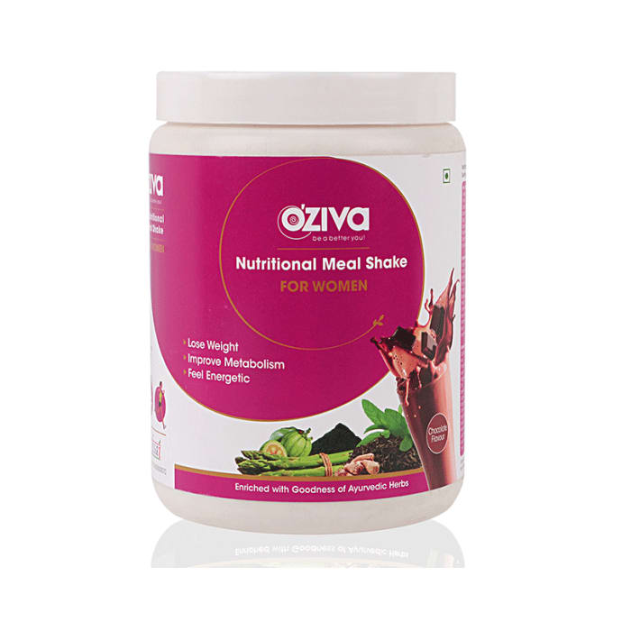 Oziva Combo Pack of Nutritional Meal Shake for Men and Women (500gm Each) Chocolate