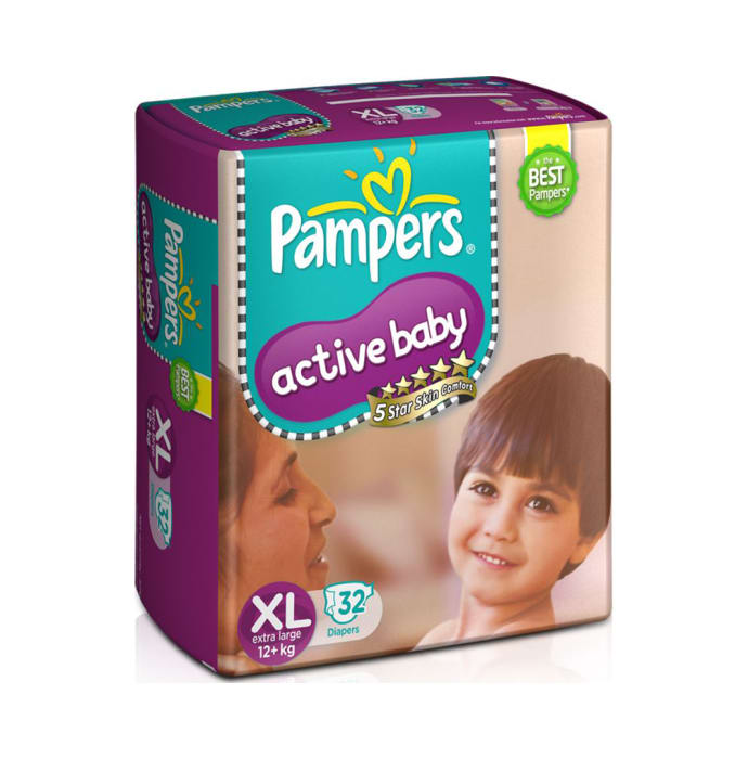 Pampers active baby diaper xl