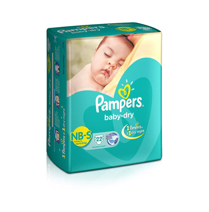 Pampers Baby-Dry Disposable Diaper NB-S