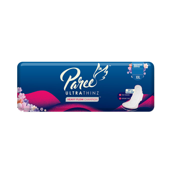 Paree Ultra Thinz Soft & Rash Free Sanitary Pads for Heavy Flow Pads XXL