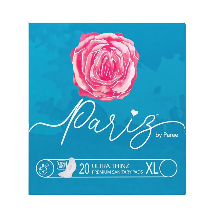 Pariz By Paree Premium Ultra Thinz Cotton Feel Sanitary Pads XL