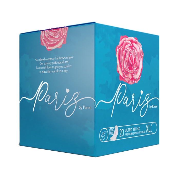 Pariz By Paree Premium Ultra Thinz Cotton Feel Sanitary Pads XL