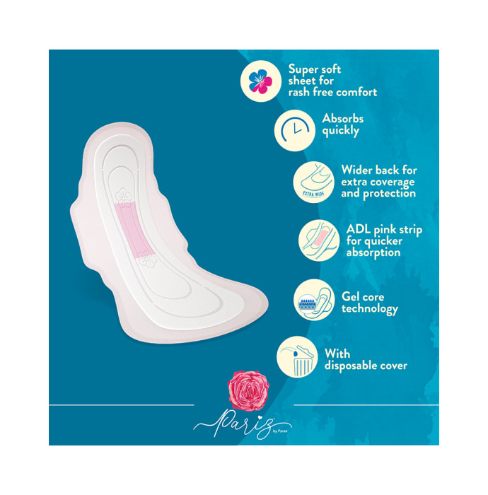 Pariz By Paree Premium Ultra Thinz Cotton Feel Sanitary Pads XL