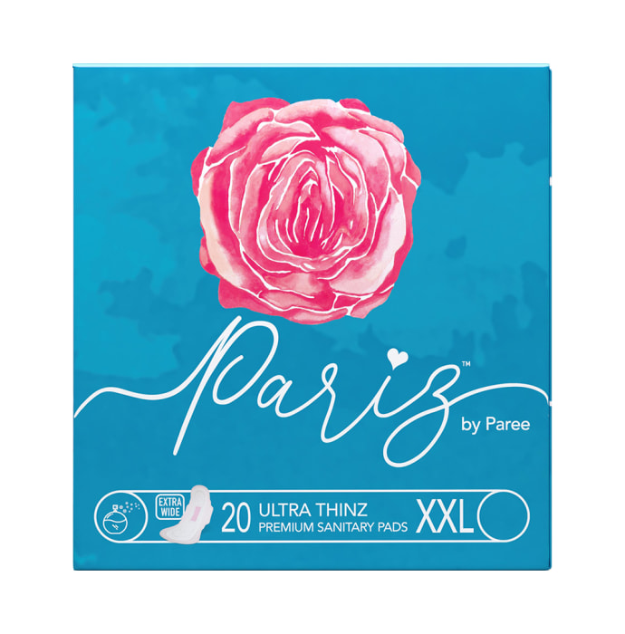 Pariz By Paree Premium Ultra Thinz Cotton Feel Sanitary Pads XXL