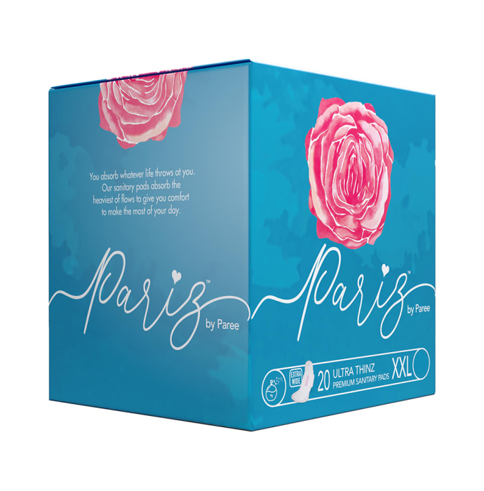 Pariz By Paree Premium Ultra Thinz Cotton Feel Sanitary Pads XXL