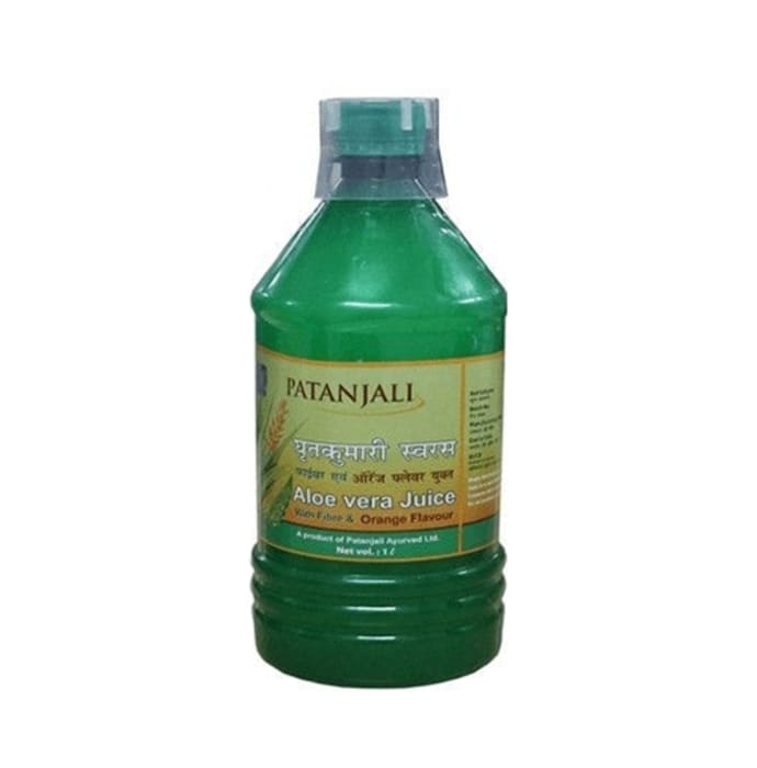 Patanjali ayurveda aloe vera juice with fiber orange (1000ml)