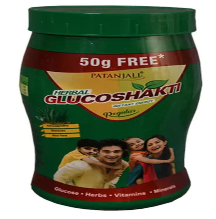 Patanjali ayurveda herbal glucoshakti (500+50) gm regular pack of 2
