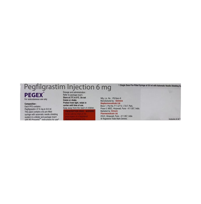 Pegex 6mg Injection (0.6ml)