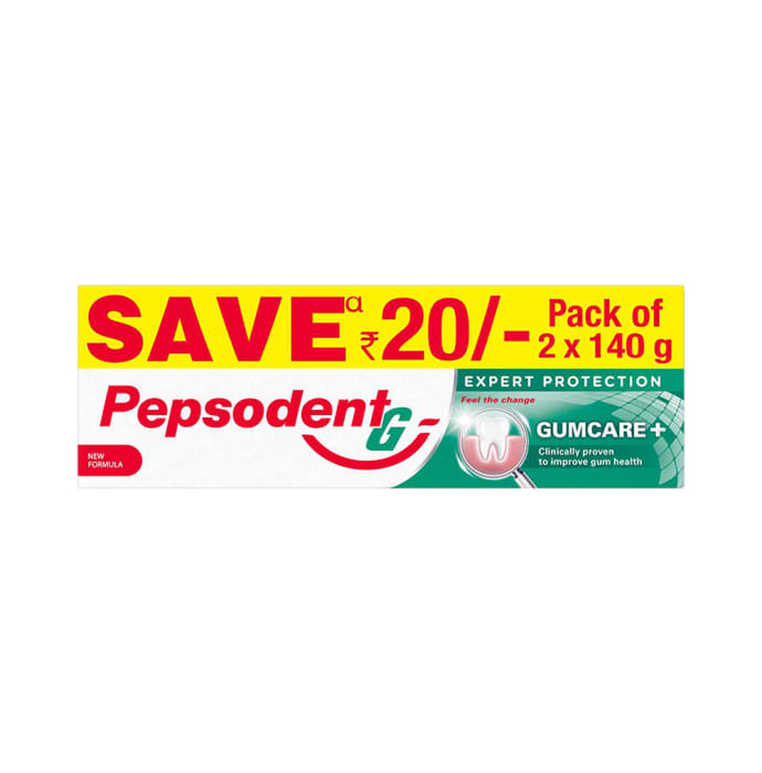 Pepsodent Expert Protection Gum Care+ Toothpaste (140gm Each)