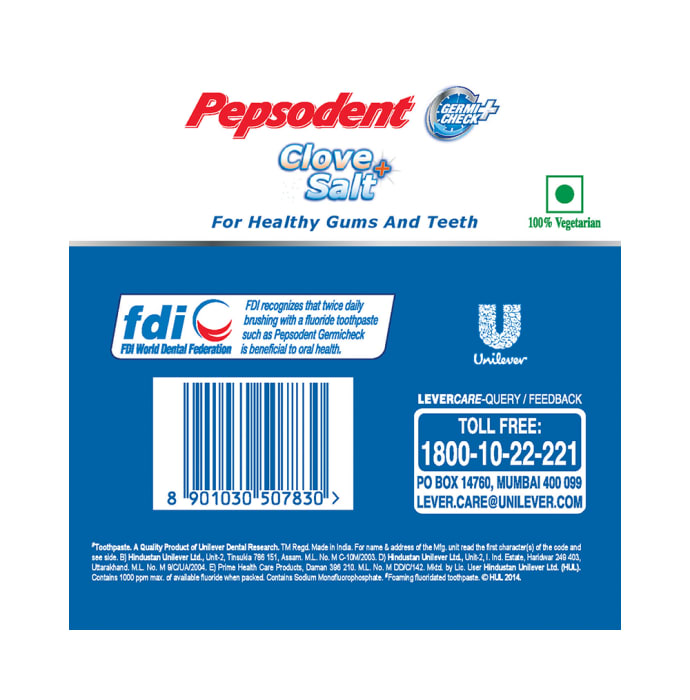 Pepsodent Toothpaste Clove+Salt (100gm)