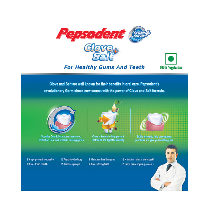 Pepsodent Toothpaste Clove+Salt (100gm)