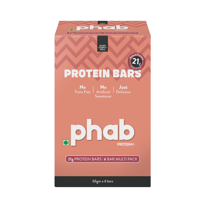 Phab Strawberries & Greek Yogurt Protein Bar (65gm Each)