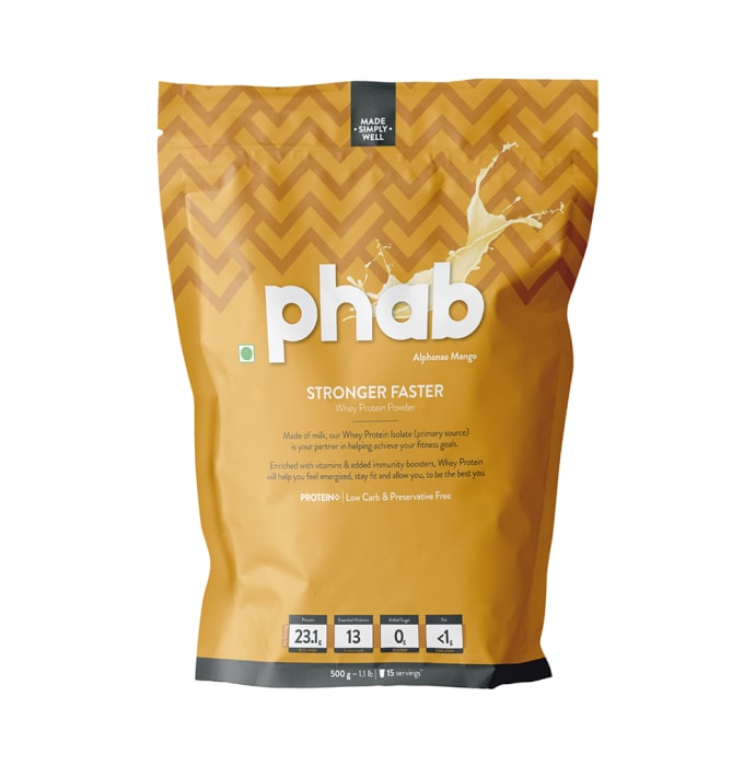 Phab Whey Protein Powder Alphonso Mango (1kg)