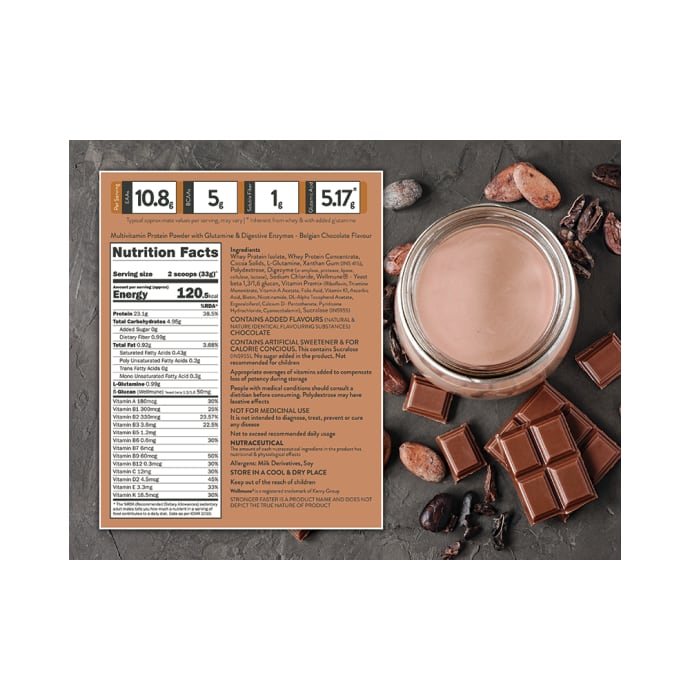 Phab Whey Protein Powder Belgian Chocolate (1kg)