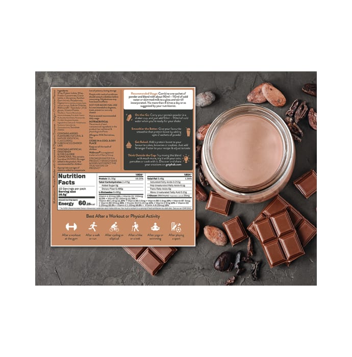 Phab Whey Protein Powder Sachet (16.5 gm Each) Belgian Chocolate