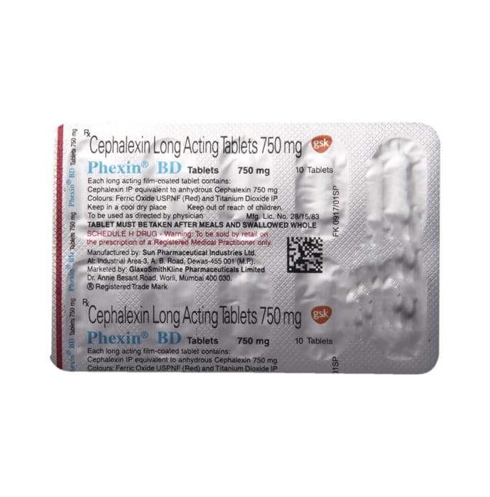 Phexin BD 750mg Tablet (10'S)