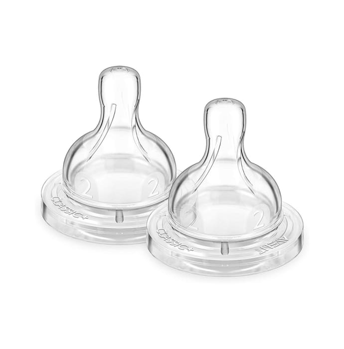 Philips Avent Classic Teat 2 Holes Slow Flow - 1 Month