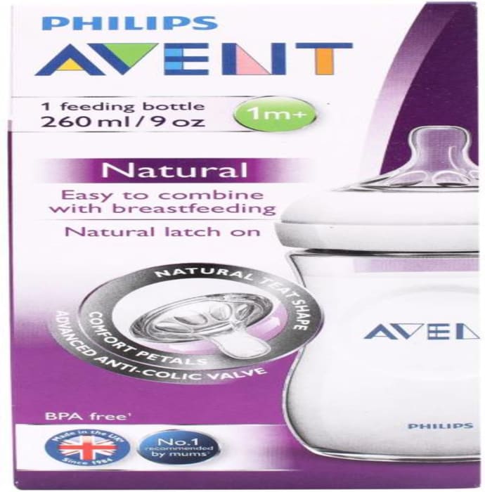 Philips avent natural 260ml feeding bottle