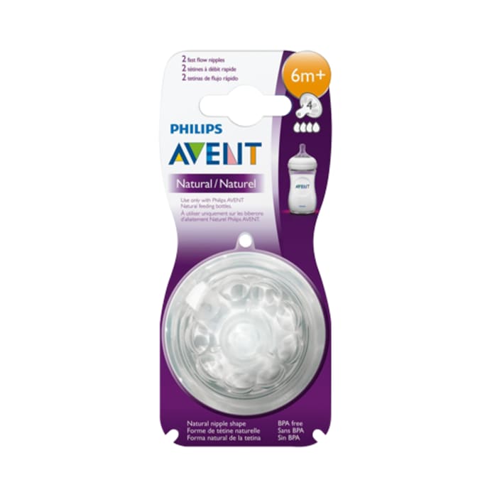 Philips avent natural teat 4 holes fast flow