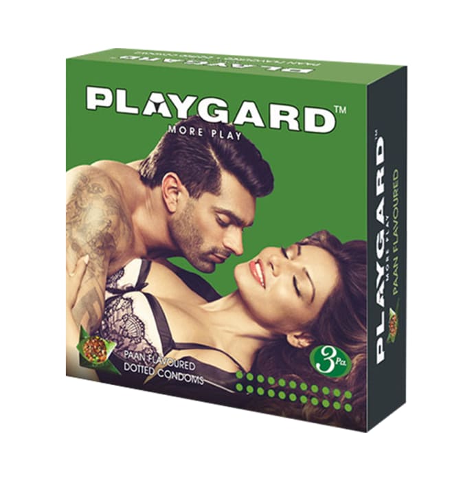 Playgard dotted condom paan pack of 4