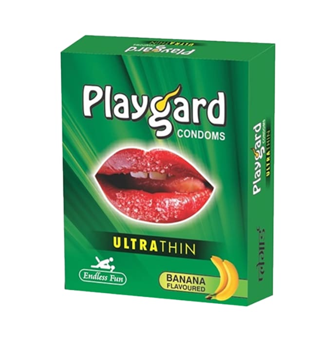 Playgard ultrathin condom banana pack of 4