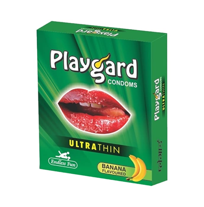 Playgard ultrathin condom banana pack of 4