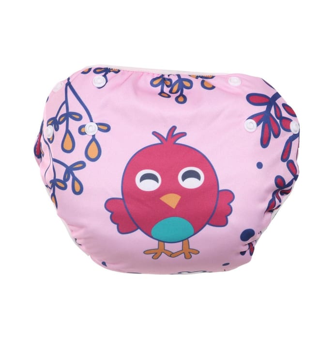 Polka Tots Swim Diaper Bird Design